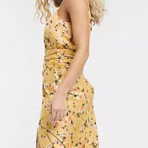 ASOS DESIGN cami maxi dress with ruched waist in spring floral print
